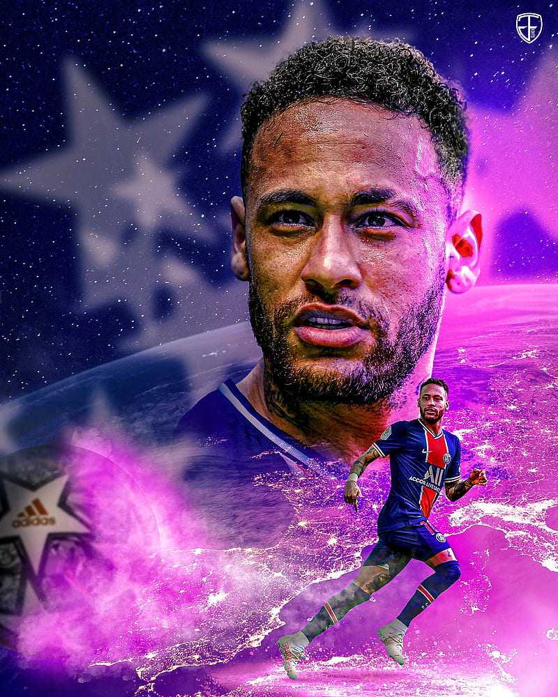 Download Cool Neymar Jr Mid-Action Jump Wallpaper | Wallpapers.com