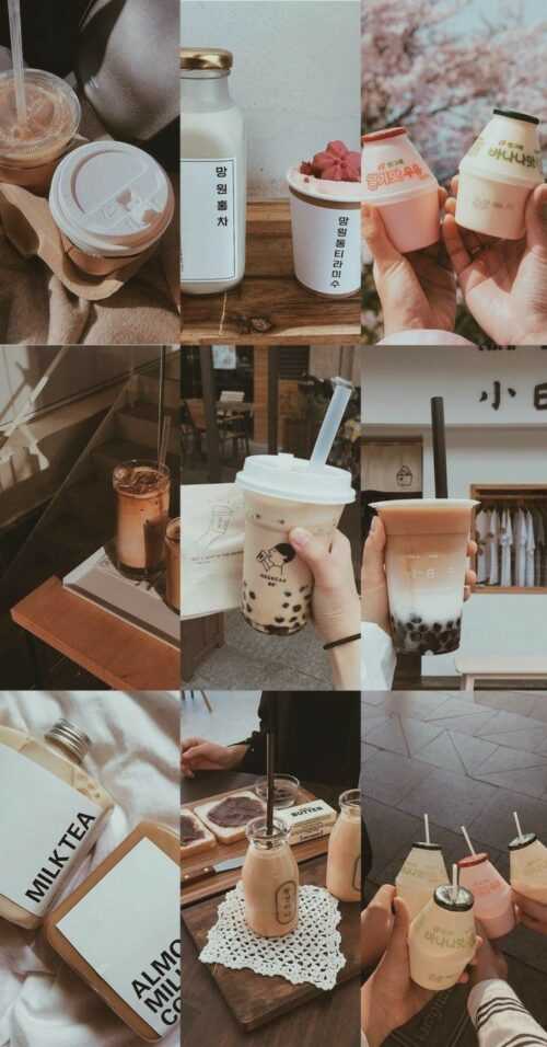 Milk Tea Play Mobile Phone Wallpaper Background Wallpaper Image For Free  Download  Pngtree