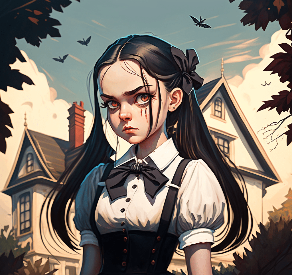Wednesday from The Addams Family Wallpaper 4k Ultra HD ID3943