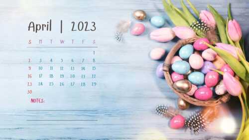 April 2023 Calendar Wallpaper