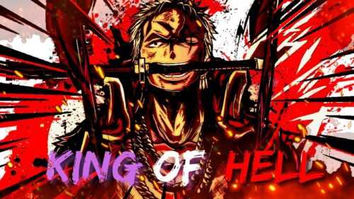 Zoro King Of Hell Wallpaper