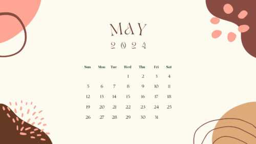 May Calendar 2024 Wallpaper
